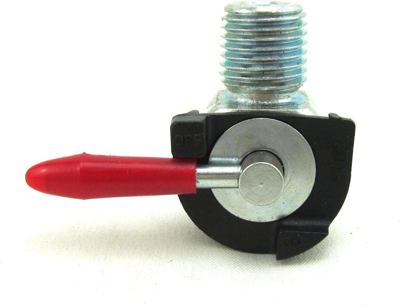 DAMINEDING Mini Petcock Fuel valve 90 degree 1/4 NPT x 1/4 inch barb Petcock for 000183 for 80210 for 35-9072 for 21-102 - Image 1